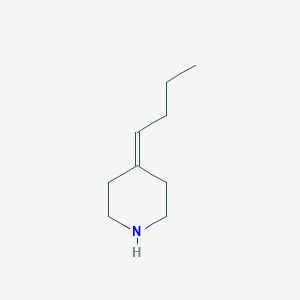 molecular formula C9H17N B8355048 4-Butylidenepiperidine 