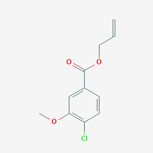 molecular formula C11H11ClO3 B8355060 3-Methoxy-4-chloro-benzoic acid allyl ester 