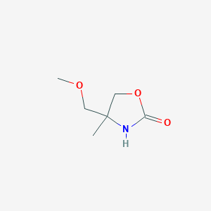 molecular formula C6H11NO3 B8355071 4-(Methoxymethyl)-4-methyloxazolidin-2-one 