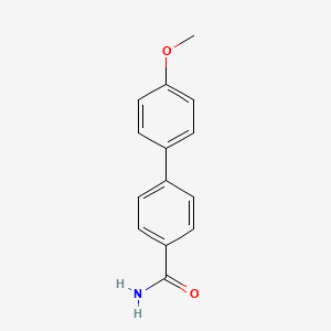 molecular formula C14H13NO2 B8355088 4-(4-Methoxyphenyl)benzamide 