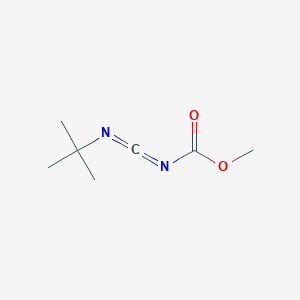 molecular formula C7H12N2O2 B8355104 N-methoxycarbonyl-N'-tert-butylcarbodiimide CAS No. 18470-77-4