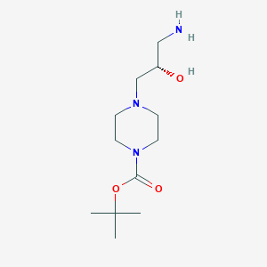 tert-butyl 4-[(2S)-3-amino-2-hydroxy-propyl]piperazine-1-carboxylate