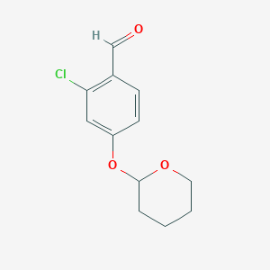 2-Chloro-4-(tetrahydro-pyran-2-yloxy)-benzaldehyde