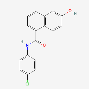 molecular formula C17H12ClNO2 B8355132 6-Hydroxy-naphthalene-1-carboxylic acid(4-chlorophenyl)-amide 