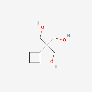 molecular formula C8H16O3 B8355265 2-Cyclobutyl-2-hydroxymethylpropane-1,3-diol 