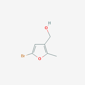 molecular formula C6H7BrO2 B8355353 (5-Bromo-2-methylfuran-3-yl)methanol 