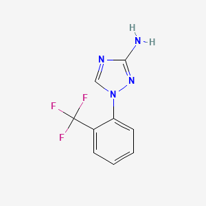 molecular formula C9H7F3N4 B8355357 1-(2-trifluoromethyl-phenyl)-1H-[1,2,4]triazol-3-ylamine 