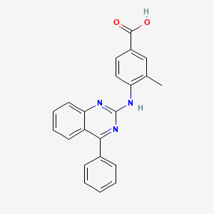3-Methyl-4-(4-phenylquinazolin-2-ylamino)benzoic acid