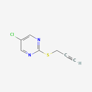 molecular formula C7H5ClN2S B8355373 2-Propargylthio-5-chloropyrimidine 