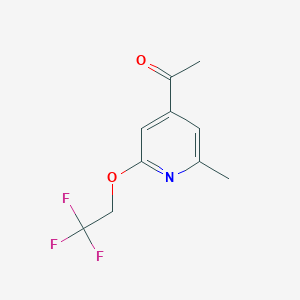 1-(2-Methyl-6-(2,2,2-trifluoroethoxy)pyridin-4-yl)ethanone