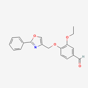 3-Ethoxy-4-(2-phenyl-4-oxazolylmethoxy)benzaldehyde