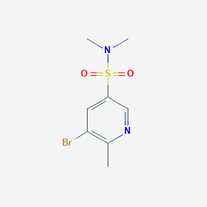 molecular formula C8H11BrN2O2S B8355419 5-bromo-N,N,6-trimethylpyridine-3-sulfonamide 