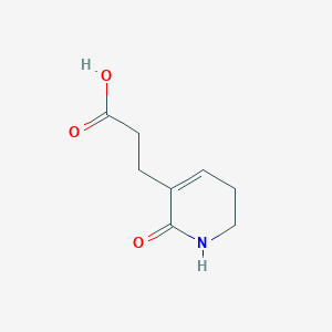 molecular formula C8H11NO3 B8355486 3-(2-Oxo-1,2,5,6-tetrahydro-pyridin-3-yl)-propionic acid 