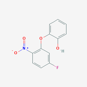 molecular formula C12H8FNO4 B8355497 o-(5-Fluoro-2-nitrophenoxy)phenol 