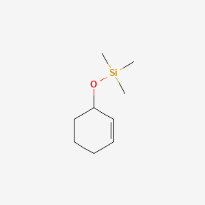 molecular formula C9H18OSi B8355499 (2-Cyclohexen-1-yloxy)(trimethyl)silane CAS No. 54725-71-2