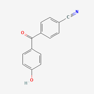 molecular formula C14H9NO2 B8355559 4-(4-Hydroxybenzoyl)benzonitrile CAS No. 27645-61-0