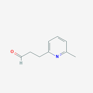 molecular formula C9H11NO B8355564 3-(6-Methyl-2-pyridyl)propanal 