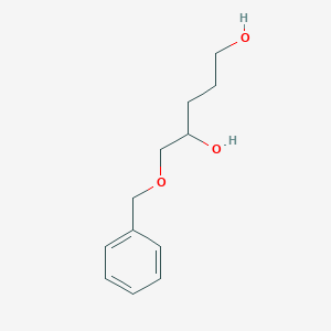 molecular formula C12H18O3 B8355570 5-(Benzyloxy)pentane-1,4-diol 