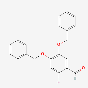 Benzaldehyde, 4,5-dibenzyloxy-2-fluoro-