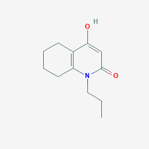 molecular formula C12H17NO2 B8355615 4-Hydroxy-1-n-propyl-5,6,7,8-tetrahydrocarbostyril 