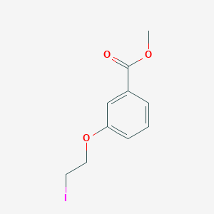 molecular formula C10H11IO3 B8355622 Methyl 3-(2-iodoethoxy)-benzoate 