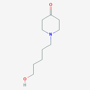 molecular formula C10H19NO2 B8355669 1-(5-Hydroxypentyl)-4-piperidone 