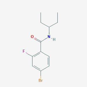 4-bromo-N-(1-ethylpropyl)-2-fluoro-benzamide