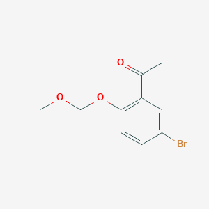 molecular formula C10H11BrO3 B8355703 1-(5-Bromo-2-(methoxymethoxy)phenyl)ethanone 