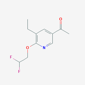 1-(6-(2,2-Difluoroethoxy)-5-ethylpyridin-3-yl)ethanone