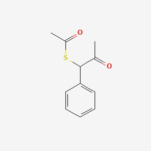 B8355724 S-(2-oxo-1-phenylpropyl) ethanethioate CAS No. 133115-84-1