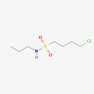 molecular formula C7H16ClNO2S B8355737 4-Chloro-N-propyl-1-butanesulfonamide 