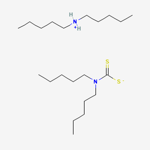 molecular formula C21H46N2S2 B8355740 Diamyl ammonium diamyl dithiocarbamate CAS No. 71902-20-0