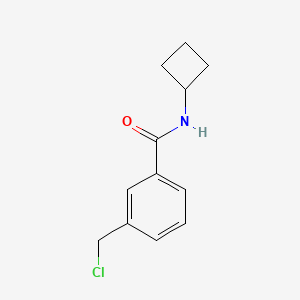 molecular formula C12H14ClNO B8355779 3-(chloromethyl)-N-cyclobutylbenzamide 