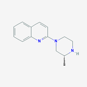 molecular formula C14H17N3 B8355835 (R)-2-(3-methyl-piperazin-1-yl)-quinoline 