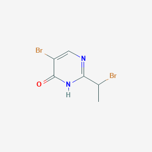 5-bromo-2-(1-bromo-ethyl)-3H-pyrimidin-4-one