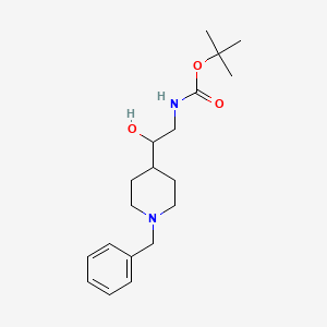 tert-Butyl (2-(1-benzylpiperidin-4-yl)-2-hydroxyethyl)carbamate