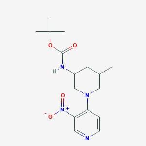 (3S,5R)-3-(Boc-amino)-5-methyl-1-(3-nitro-4-pyridyl)piperidine