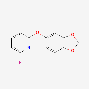 2-(1,3-Benzodioxol-5-yloxy)-6-fluoropyridine