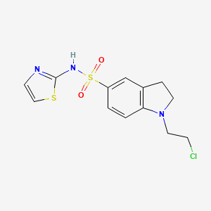 1-(2-Chloroethyl)-n-(thiazol-2-yl)indoline-5-sulfonamide