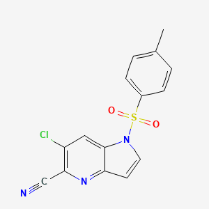 6-chloro-1-tosyl-1H-pyrrolo[3,2-b]pyridine-5-carbonitrile