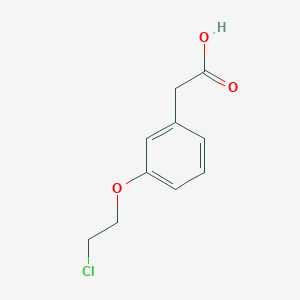 molecular formula C10H11ClO3 B8356013 3-(2-Chloroethoxy)-phenylacetic acid 