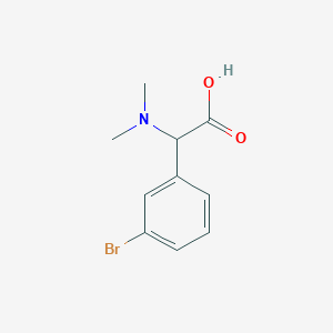 molecular formula C10H12BrNO2 B8356024 (3-Bromo-phenyl)-dimethylamino-acetic acid 