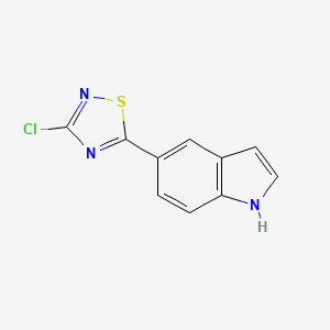 3-chloro-5-(1H-indol-5-yl)-1,2,4-thiadiazole