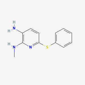 3-Amino-2-methylamino-6-phenylthiopyridine