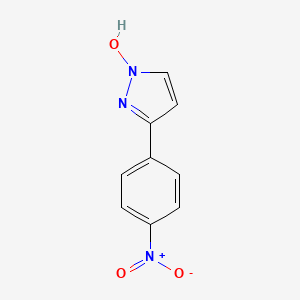 molecular formula C9H7N3O3 B8356039 1-Hydroxy-3-(4-nitrophenyl)pyrazole 