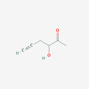 molecular formula C6H8O2 B8356065 3-Hydroxy-5-hexyn-2-one 