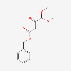 molecular formula C13H16O5 B8356072 Benzyl 4,4-dimethoxy-3-oxobutyrate 
