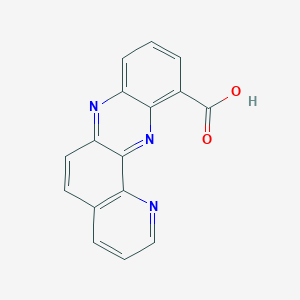 molecular formula C16H9N3O2 B8356109 Pyrido[2,3-a]phenazine-11-carboxylic acid CAS No. 401916-15-2