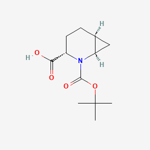 molecular formula C12H19NO4 B8356133 (1R,3S,6S)-2-(tert-butoxycarbonyl)-2-azabicyclo[4.1.0]heptane-3-carboxylic acid 