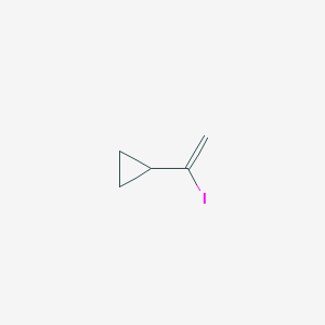 molecular formula C5H7I B8356195 1-Iodovinylcyclopropane 